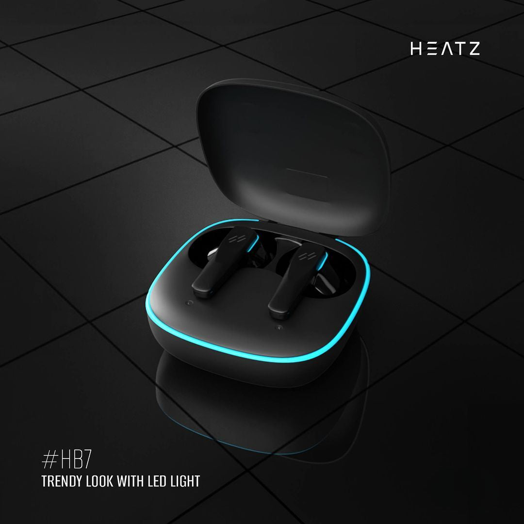 Heatz HB7 Wireless Earbuds (Black)