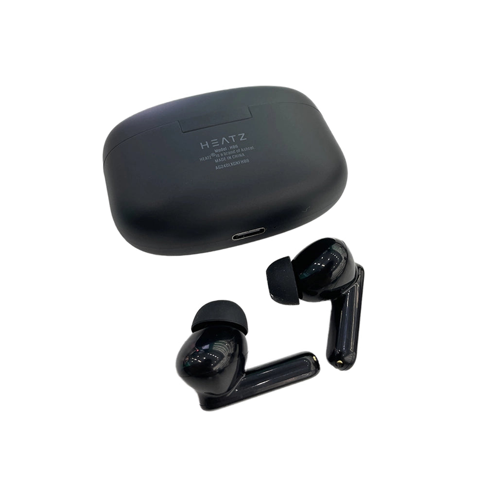 HEATZ HB6 V5.3 TWS Wireless Earphones – Noise Cancelling with ENC, Bluetooth 5.3, 400mAh Battery